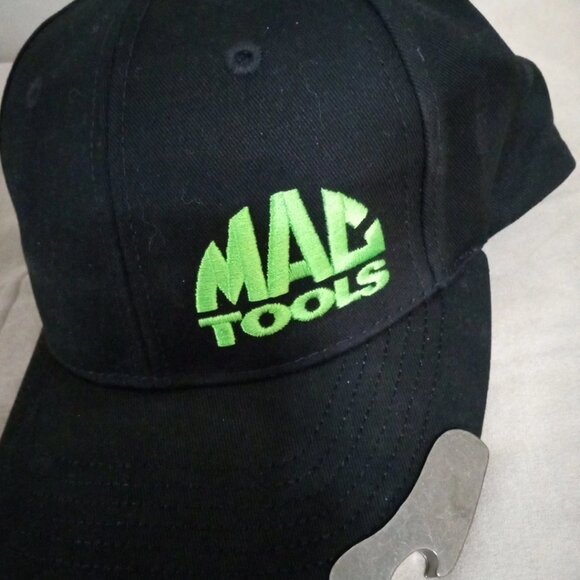 Mac Tools Snapback Hat Black & Green Bottle Opener Embroidered Logo - Picture 7 of 8